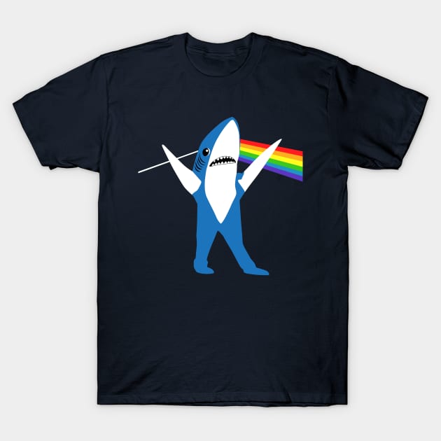 Left Shark of the Moon T-Shirt by d4n13ldesigns